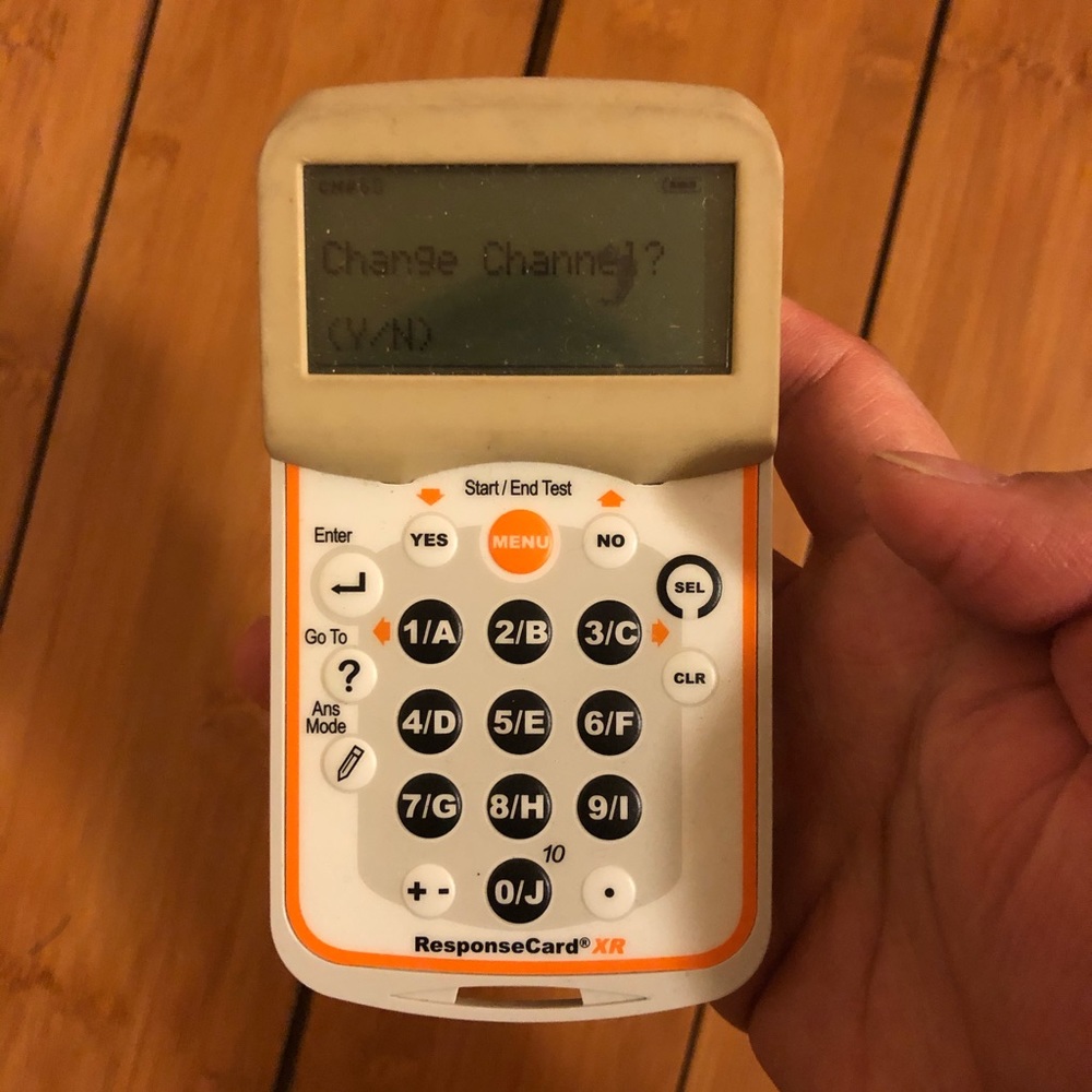 Clicker responsecard XR